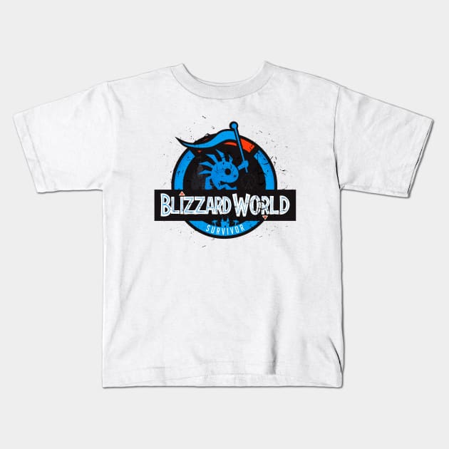 Surviving Blizzardworld Kids T-Shirt by Kachow ZA